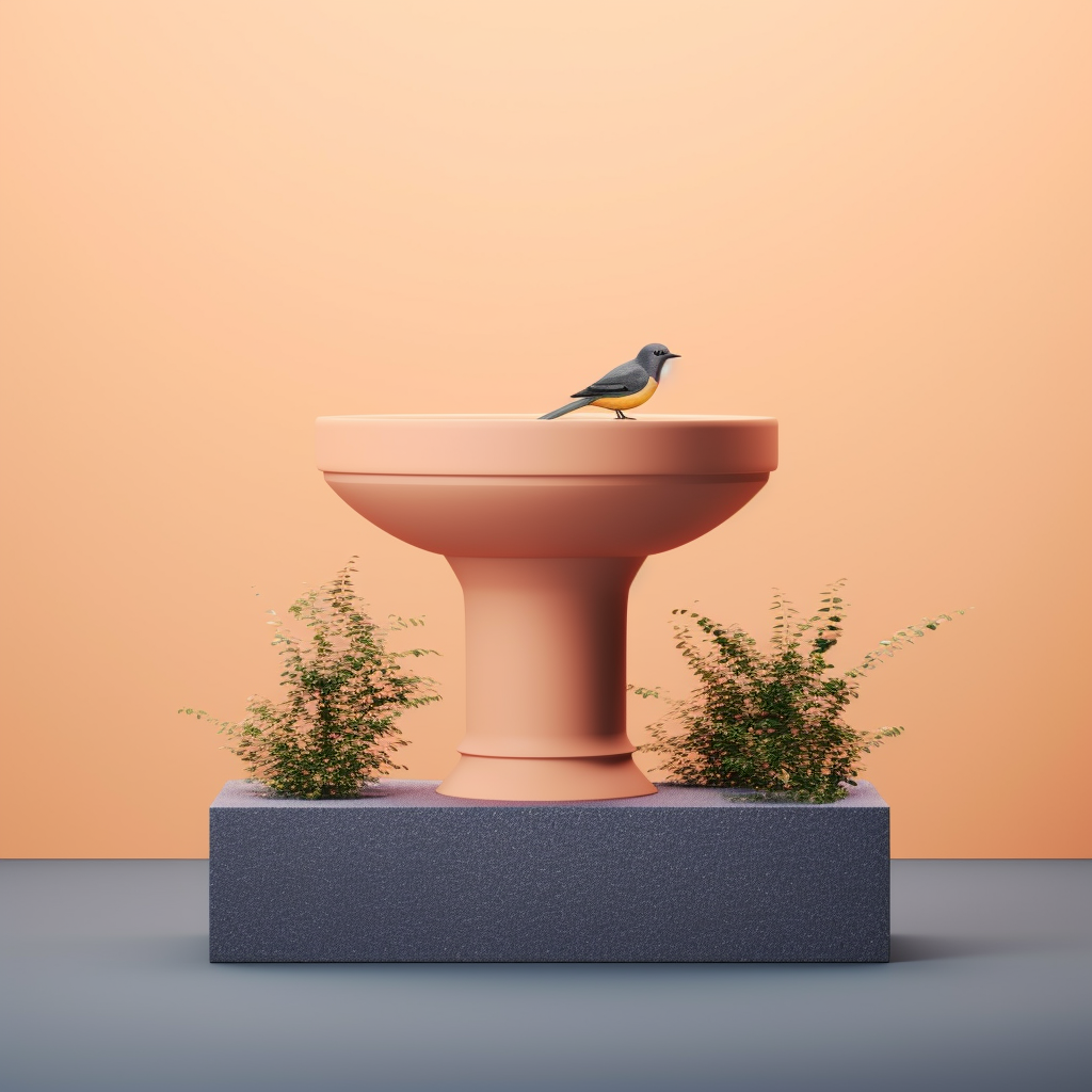 Block Bird Bath